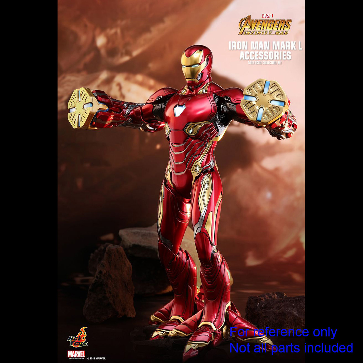 Foot Clamps - Hot Toys Iron Man Mark L 50 Avengers Infinity War acs004 7