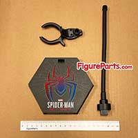 Figure Stand  -  Miles Morale Spiderman Bodega Cat suit - Hot Toys vgm50