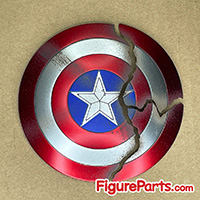 Battle Damaged Shield - Captain America - Avengers Endgame - Hot Toys mms536