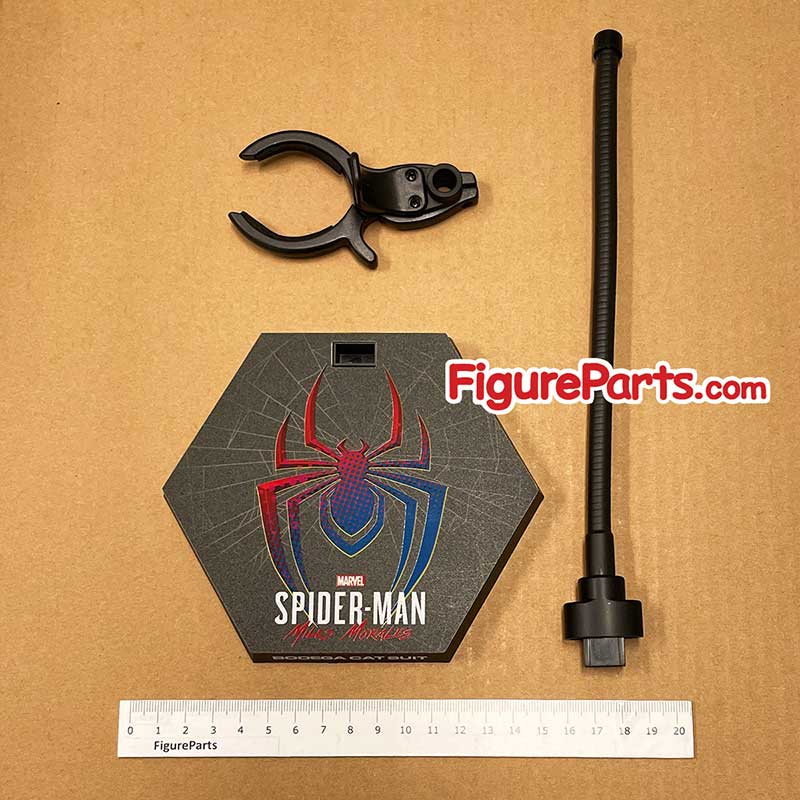 Figure Stand - Hot Toys Miles Morale Spiderman Bodega Cat suit vgm50