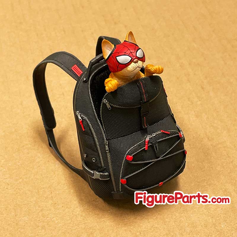 Spider Cat backpack - Hot Toys Miles Morale Spiderman Bodega Cat suit vgm50