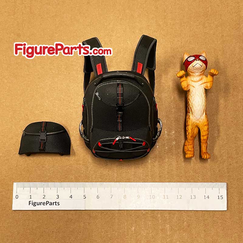 Spider Cat backpack - Hot Toys Miles Morale Spiderman Bodega Cat suit vgm50 6