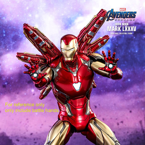 Battle Hands - Iron Man Mark 85 - Avengers Endgame - Hot Toys mms528d30 8