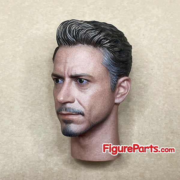 Tony Stark Head Sculpt - Robert Downey Jr - Iron Man Mark 85 - Avengers Endgame - Hot Toys mms528d30 2