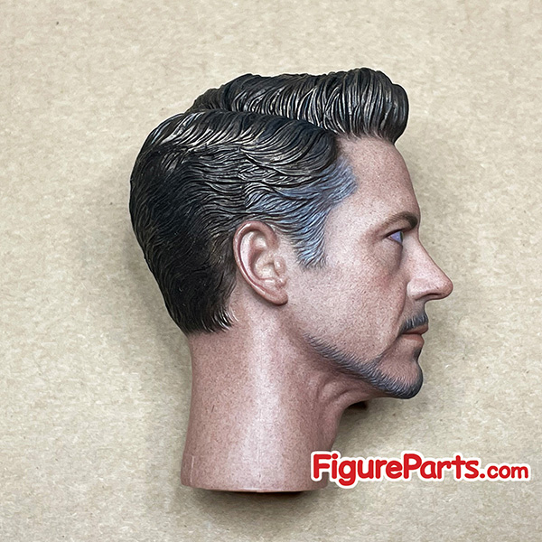 Tony Stark Head Sculpt - Robert Downey Jr - Iron Man Mark 85 - Avengers Endgame - Hot Toys mms528d30 4