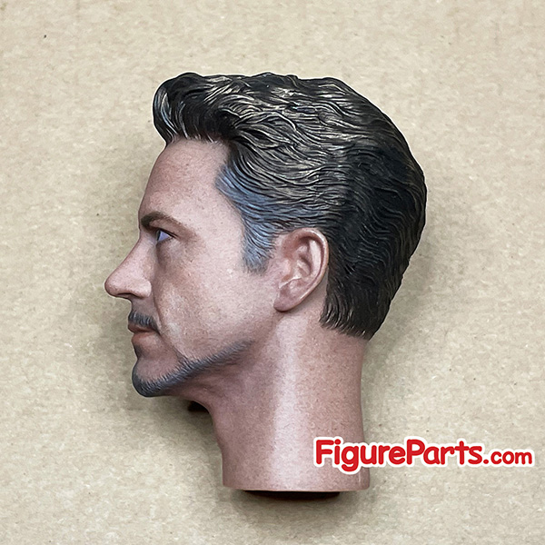 Tony Stark Head Sculpt - Robert Downey Jr - Iron Man Mark 85 - Avengers Endgame - Hot Toys mms528d30 5