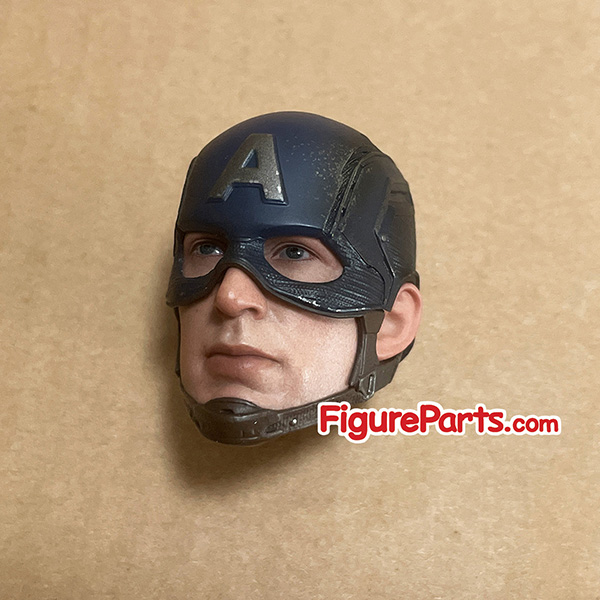 Helmeted Head Sculpt - Captain America  - Avengers Endgame - Hot Toys mms536 4