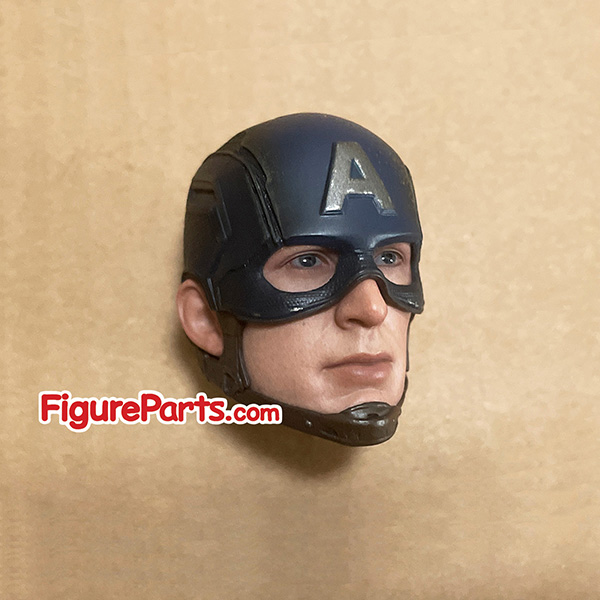 Helmeted Head Sculpt - Captain America  - Avengers Endgame - Hot Toys mms536 5