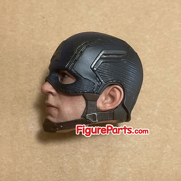 Helmeted Head Sculpt - Captain America  - Avengers Endgame - Hot Toys mms536 6