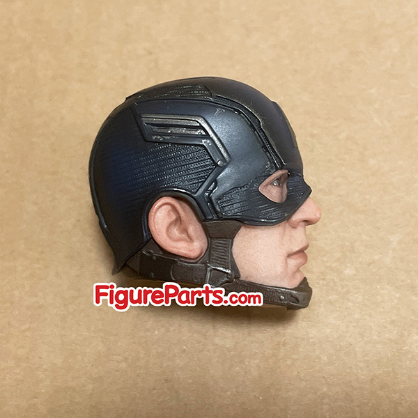 Helmeted Head Sculpt - Captain America  - Avengers Endgame - Hot Toys mms536 7