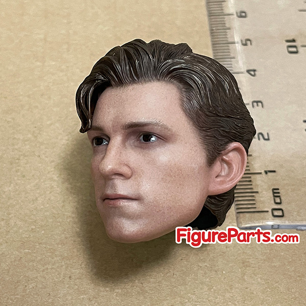 Peter Parker Head Sculpt - Tom Holland - Hot Toys Spiderman Upgraded Suit mms542 3