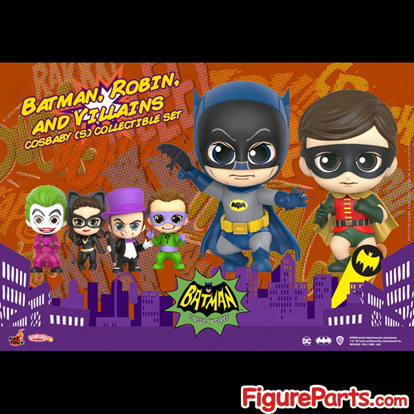 Hot Toys Batman Robin and Villains ( Catwoman Riddler Penguin Joker ) Cosbaby cosb705