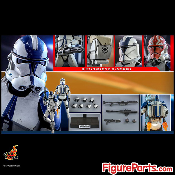 Hot Toys 501st Battalion Clone Trooper ( Deluxe Version ) - Star Wars: The Clone Wars - tms023 Pre-Order 18
